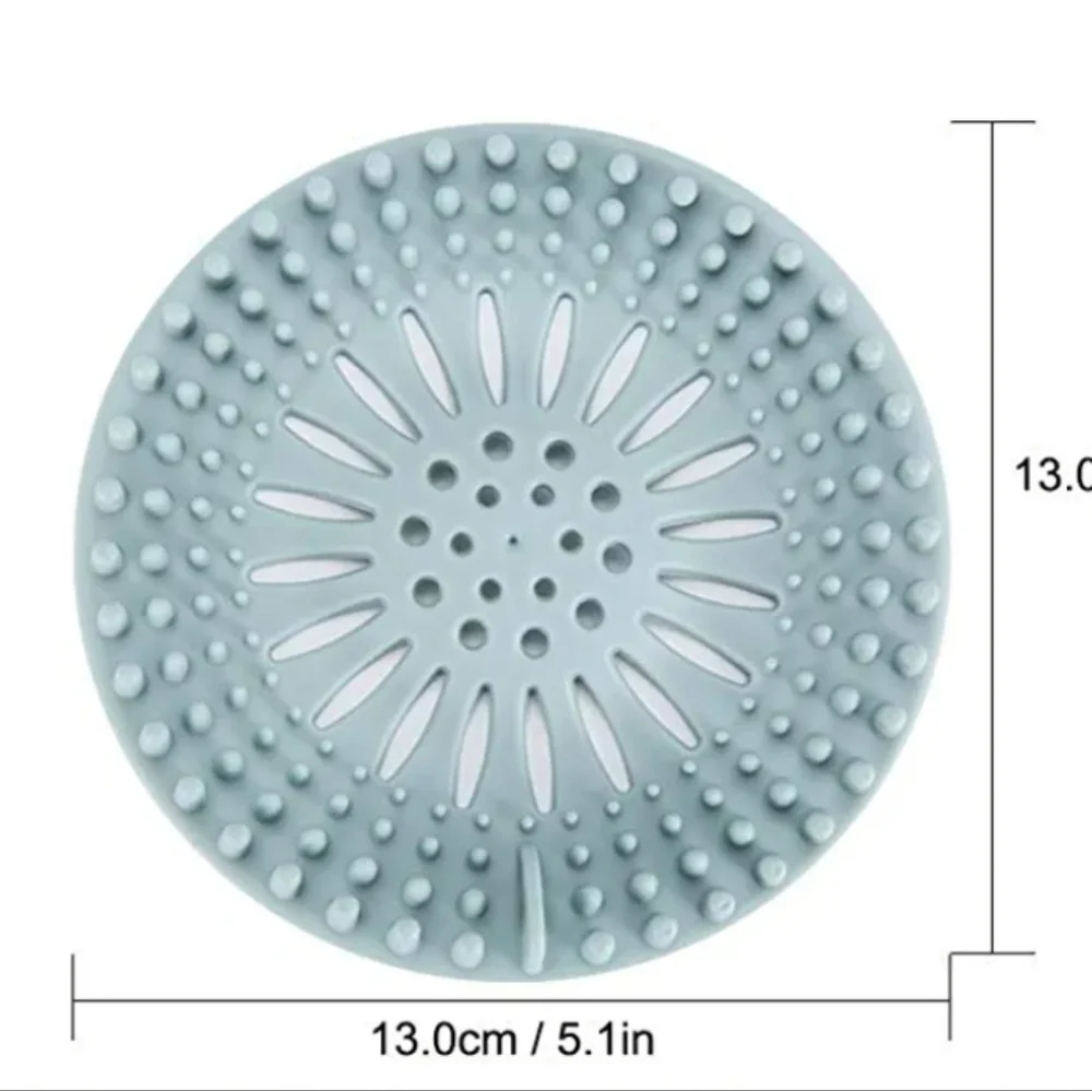 2 NWOT Hair Catchers Shower Drain Stoppers Durable Silicone Shower Drain Covers
